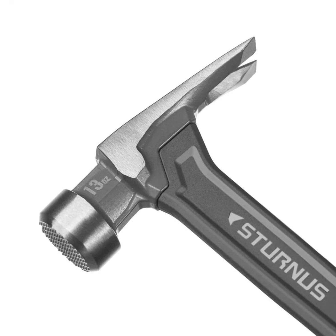 Sturnus Pomarańczowy młotek z chwytem 370 ml Velocity Rip Claw – 388 g, lekkie aluminium i ergonomiczny, profesjonalny, z uchwytem antywibracyjnym (frezowana tarcza, długi uchwyt)
