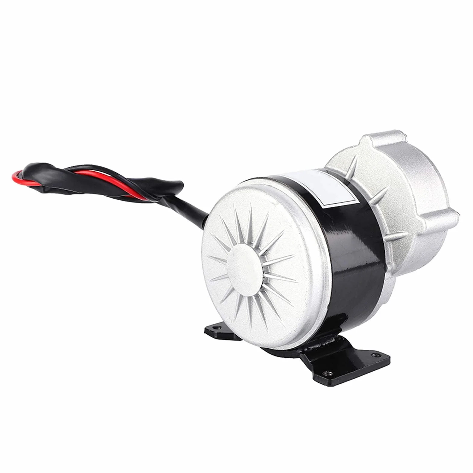 Elektryczny silnik szczotkowy z metalową skrzynią biegów, silnik przekładniowy 24 V, 250 W, silnik redukcyjny do części zamiennych dla entuzjastów rowerów i miłośników rowerów