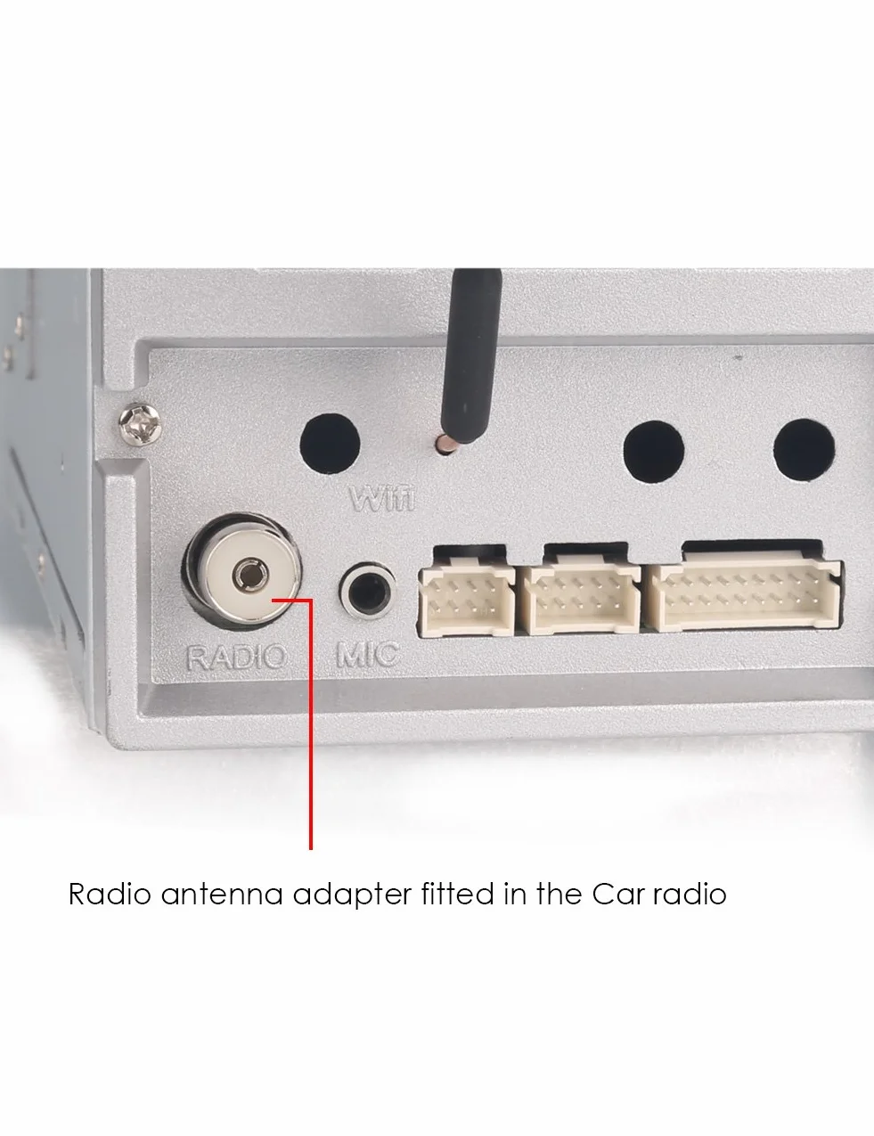 erisin ISO żeński na DIN męski adapter konwertera anteny radiowej ES041