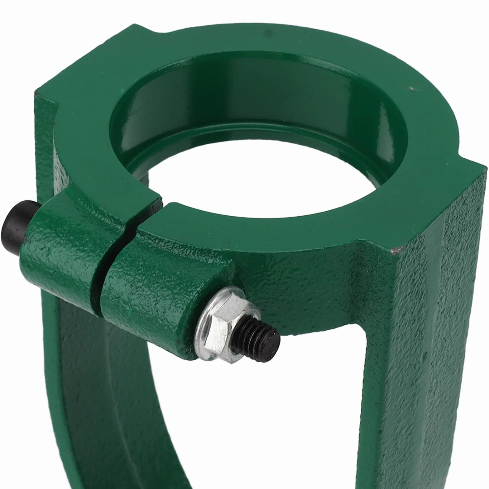 Aramox Konwerter Czopa Kwadratowego Lokalizator Wiertarki Stołowej ze Stali Przystawka do Dłutowania Wysokość 18 Cm Średnica Otworu 6,5 Cm do Obróbki Drewna Cięcie Czopa Kwadratowego i Konfiguracja