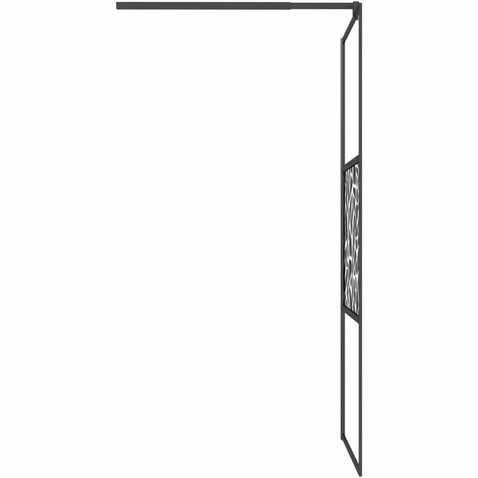 Kabina prysznicowa z matowego szkła design kamienie czarne 90x195 cm, parawan do wanny, parawan prysznicowy, kabina prysznicowa, parawan łazienkowy