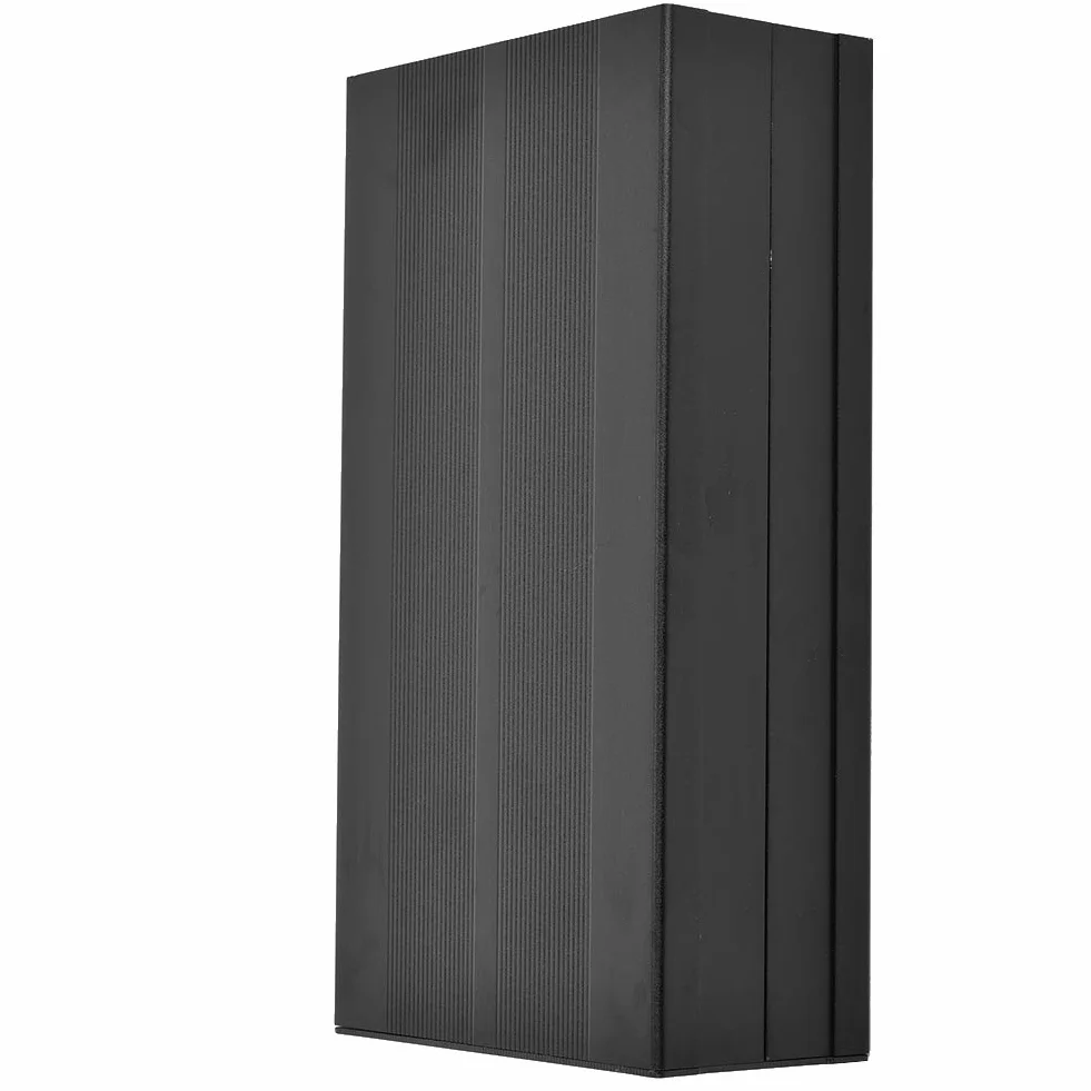 Pudełko projektowe ze stopu aluminium, 55X106X200mm obudowa w kolorze piaskowym, elektroniczna obudowa ochronna, rozpraszająca ciepło skrzynka przyłączeniowa