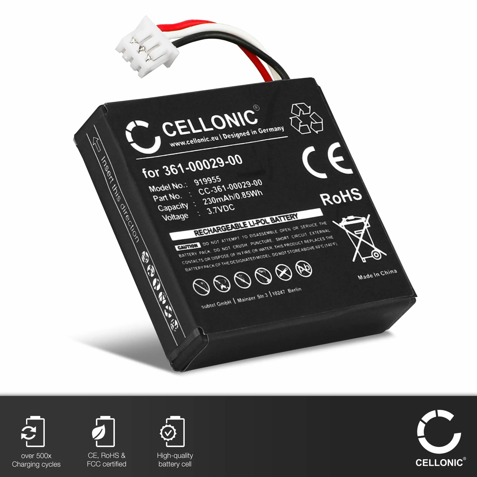 CELLONIC Akumulator Kompatybilny z Logitech H800 230 mAh