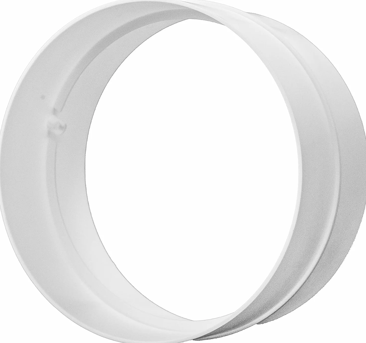 Okrągłe złącze kanałowe Ø 125 mm do prostych lub elastycznych rur. Przyłącze rur wentylacyjnych, ogrzewanie, chłodzenie i wentylacja.