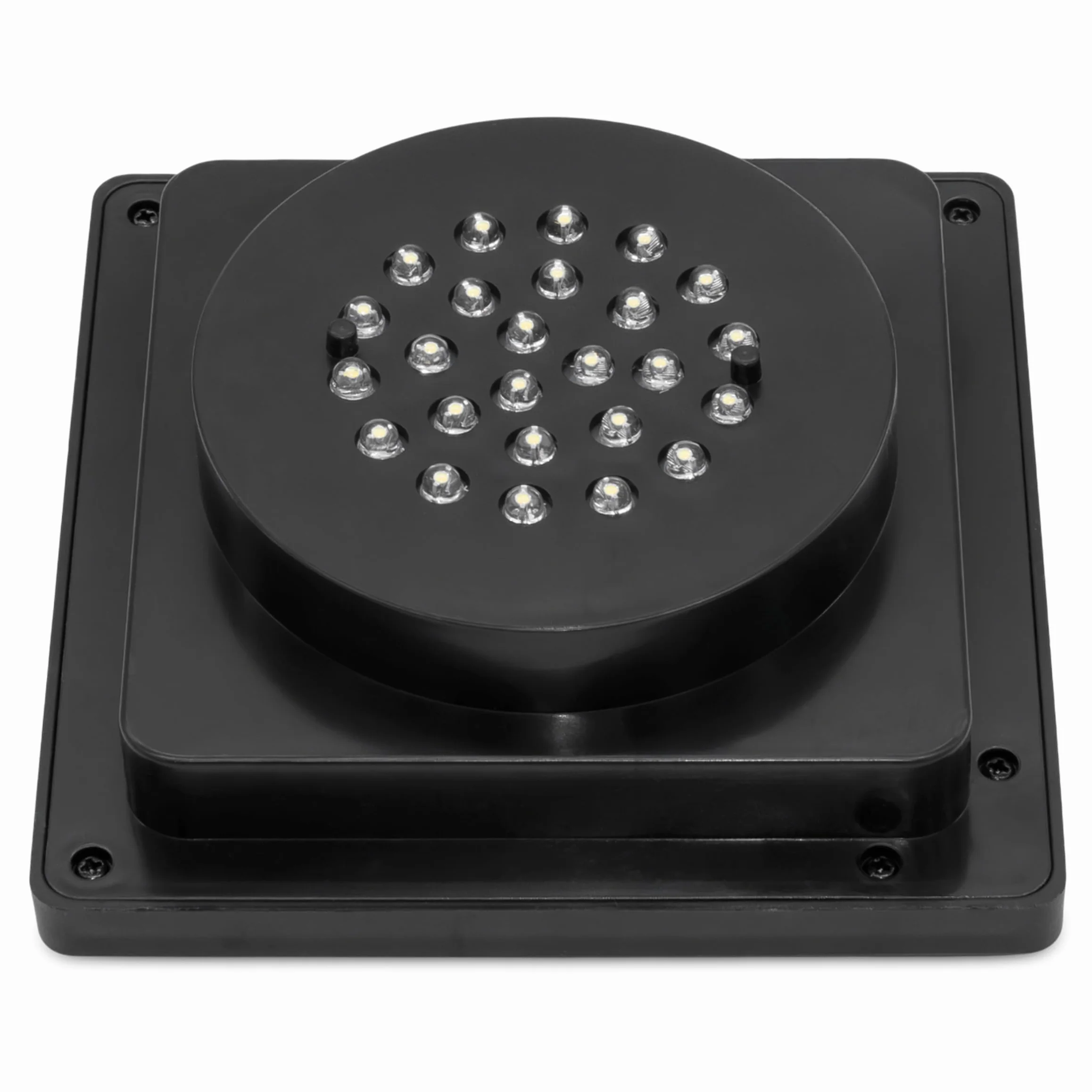 Metalowa latarnia solarna czarna 25 LED ciepły biały - 45 x 22 cm - wysokiej jakości, solidna latarnia ogrodowa zasilana energią słoneczną - solarna lampa do ogrodu, dekoracja, oświetlenie, lampa