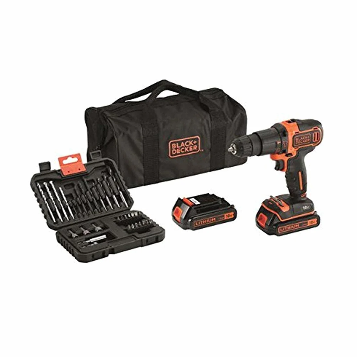 Black&Decker BDCHD18S32 akumulatorowa elektryczna wiertarka udarowa 18 V / 1,5 ampa samozaciskowy uchwyt wiertarski