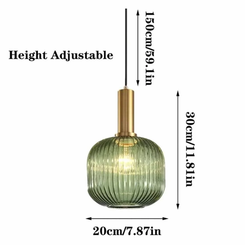 Szklana lampa wisząca, nowoczesna okrągła lampa sufitowa, metalowy żyrandol E27 Edison, kreatywna prostota, wisząca lampa zwisająca, pojedyncza głowica, oświetlenie w stylu nordyck