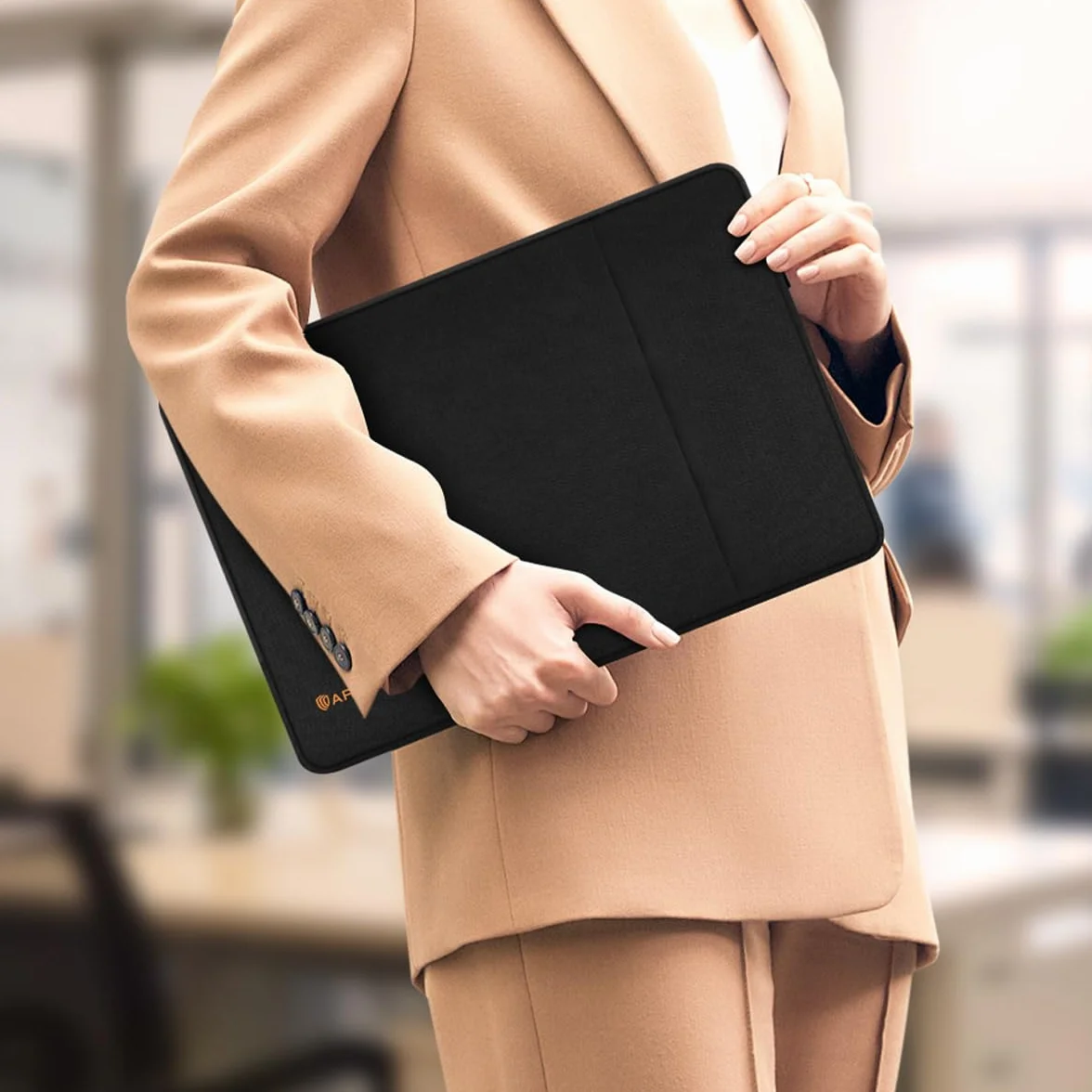 ARVOK Pokrowiec na laptopa 13-14 cali Wodoodporna torba na notebooka Chromebook etui HP Dell Lenovo Asus Acer czarny