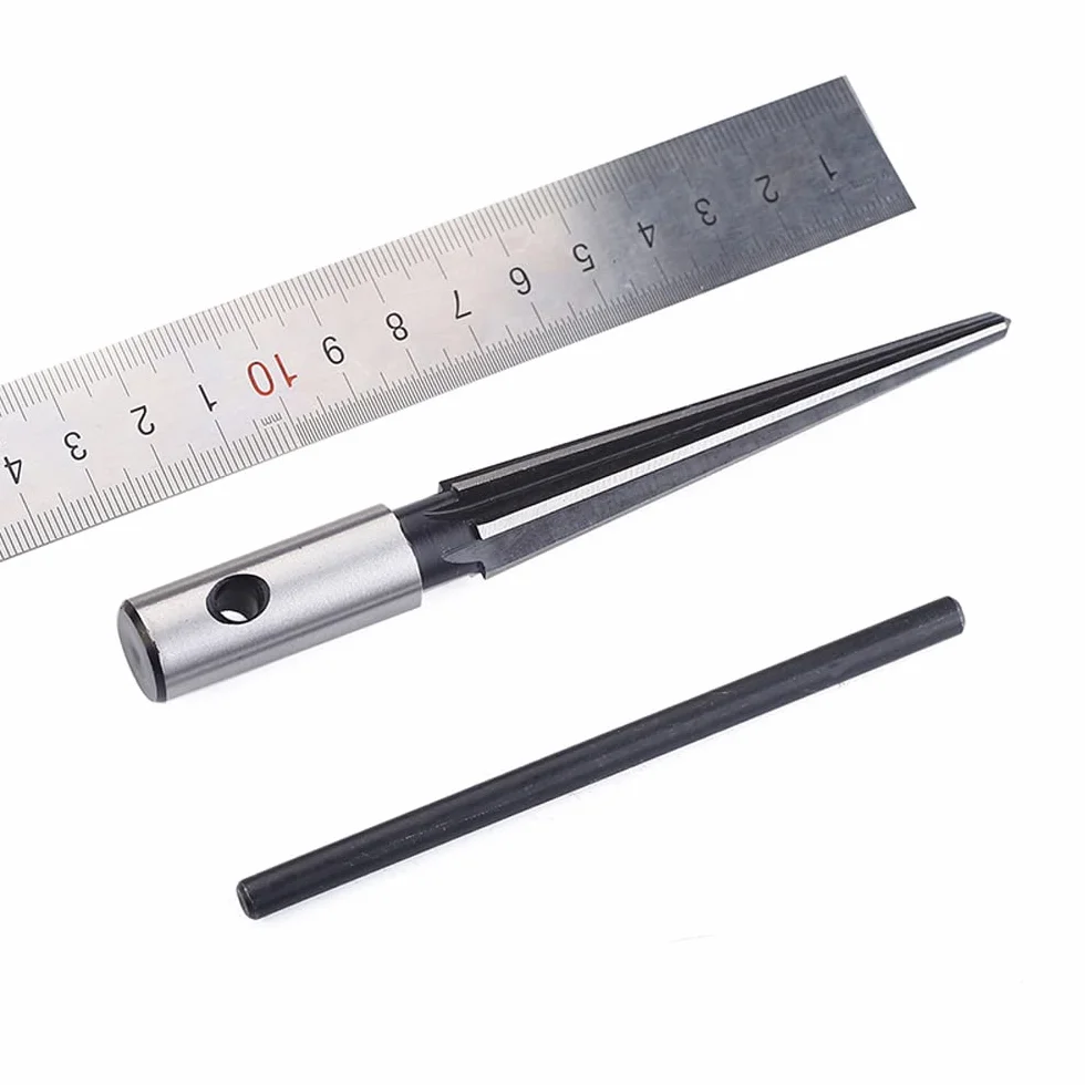 Rozwiertak stożkowy z uchwytem T 3/16 "-5/8" (5-16 mm) mostka otwór ręczny rozwiertak T uchwyt stożkowy 6 karbowanych fazowania rozwiercanie narzędzie do cięcia drewna
