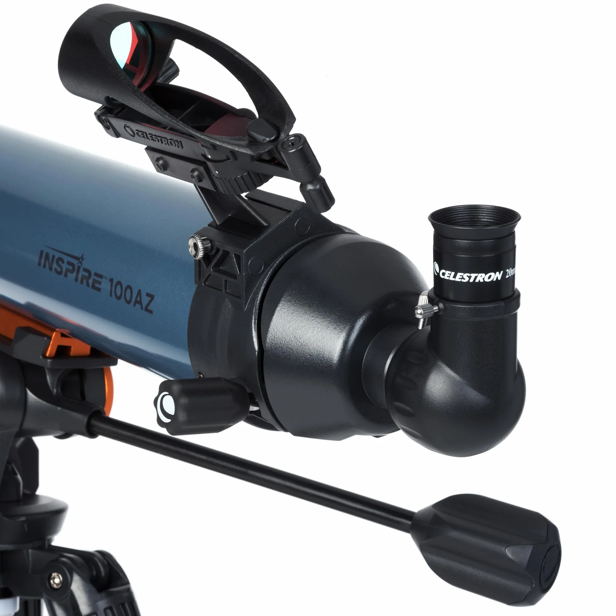 Celestron Inspire 100AZ Teleskop refrakcyjny z adapterem do smartfona niebieski