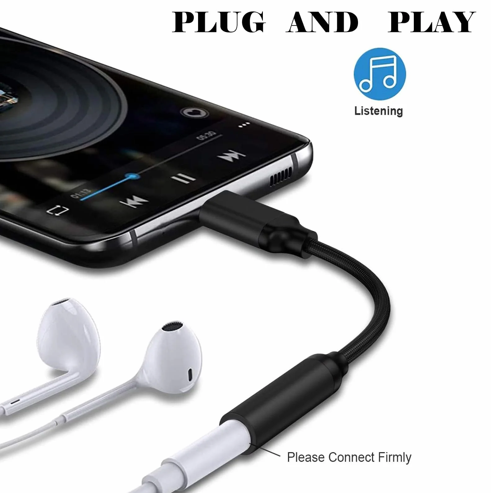 Apple MFi Certified Zestaw 2 adapterów Lightning na jack 3,5 mm do iPhone 14/13/12/11/X/XS/8/7