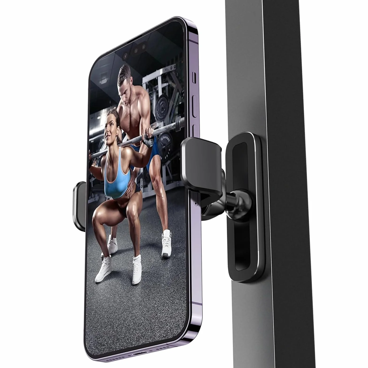 APPS2Car Uchwyt na telefon komórkowy Mag-safe GYM 360° regulowany 4,7-6,5" podstawa