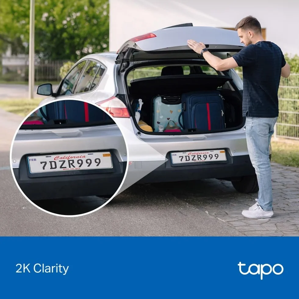 Tapo C411 Bezprzewodowa kamera WiFi 2K 3MP, IP65, kolorowy noktowizor, alarm ruchu, bateria do 180 dni