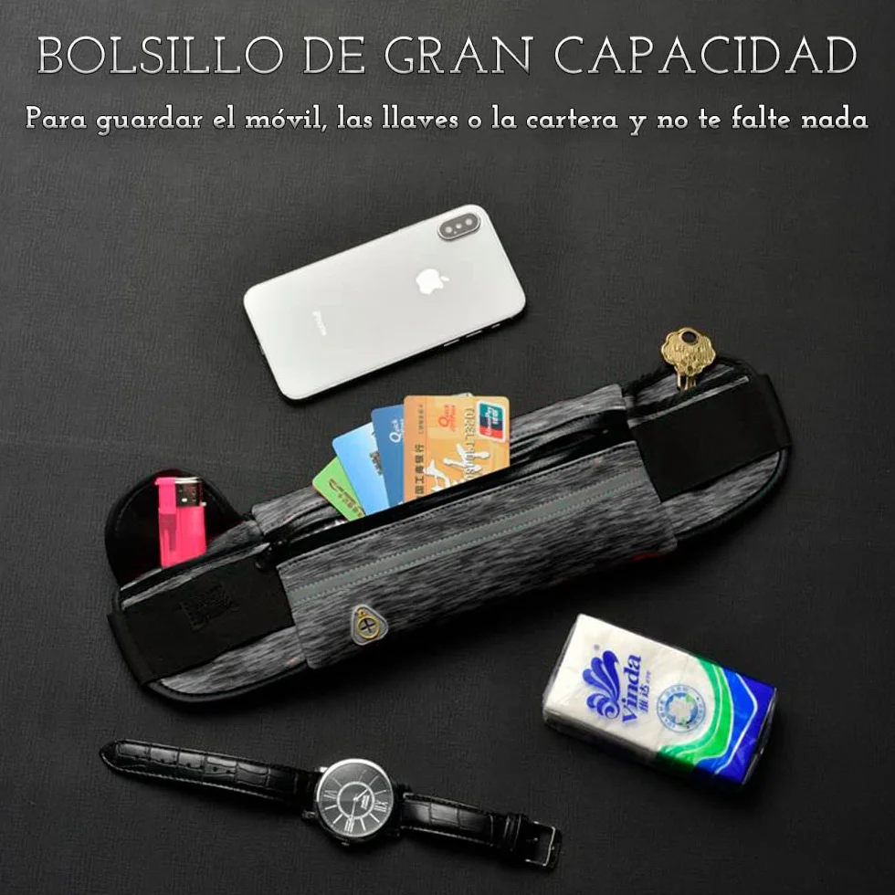 Sportowa opaska na ramię Neopren Unisex Wodoodporny z Odblaskowe Paski Regulowany Pasek dla iPhone 12/12Pro/12ProMax/XR/XS/X/8 Samsung S20/10/S9/S8, czarny