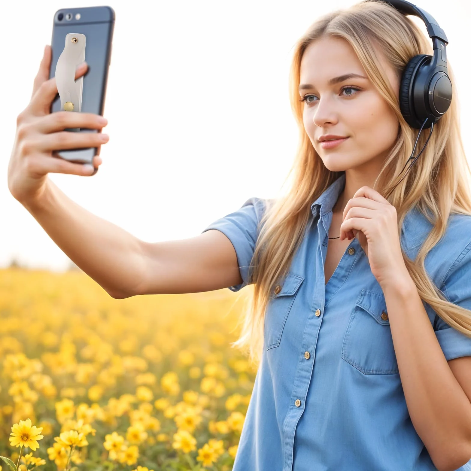 Ymapinc 2 sztuki uchwytów na telefon do trzymania na tylnej stronie telefonu, silikonowy uchwyt na palec z podstawkami do większości telefonów komórkowych i etui na telefon