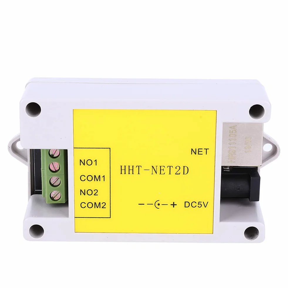 Moduł przekaźnika sieciowego IP Niezawodny 2-kanałowy kontroler przekaźnika sieciowego IP Ethernet Moduł zdalnego sterowania Watchdog do inteligentnego sterowania domem DC5V