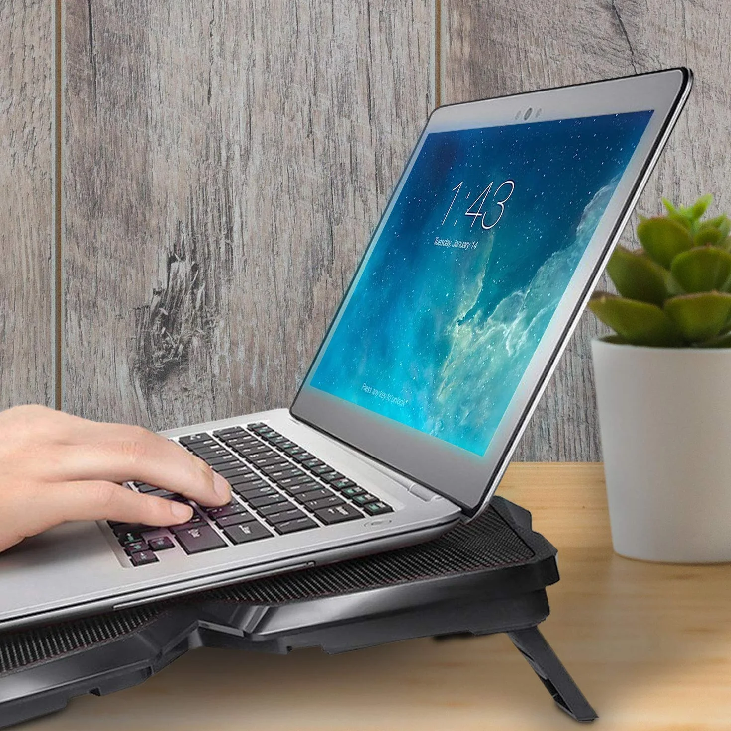 KLIM Podkładka chłodząca na laptopa 4 wentylatory USB