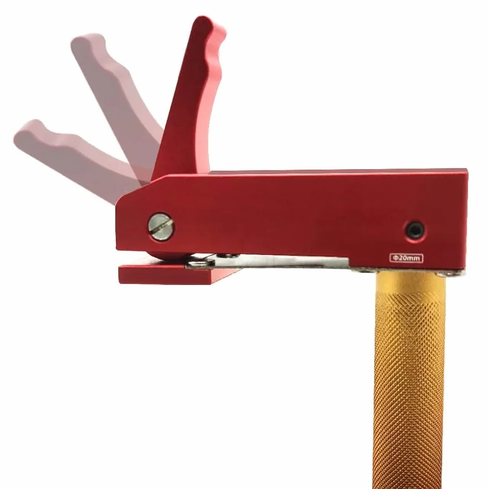 VIDOO Zacisk Biurkowy Szybkiego Działania Docisk Stolarski Klips dla Warsztatu Narzędzie do Otworów Dog Hole 19/20MM-2 PCS 19mm