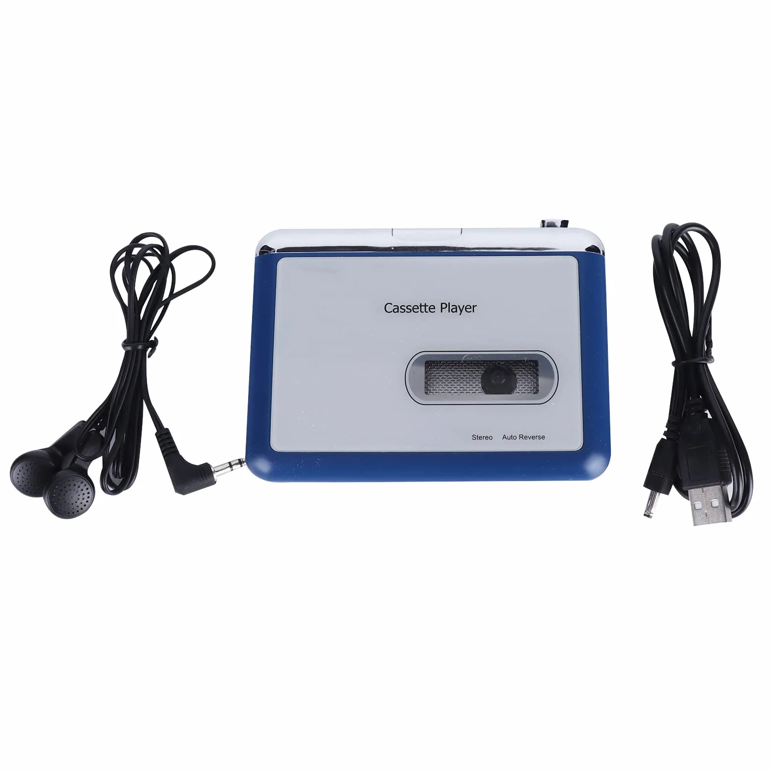 Fdit Bluetooth Cassette Player, Auto Reverse Tape Player z Bezprzewodowym Strumieniowaniem Dźwięku do Słuchania Muzyki i Odtwarzanie Audio