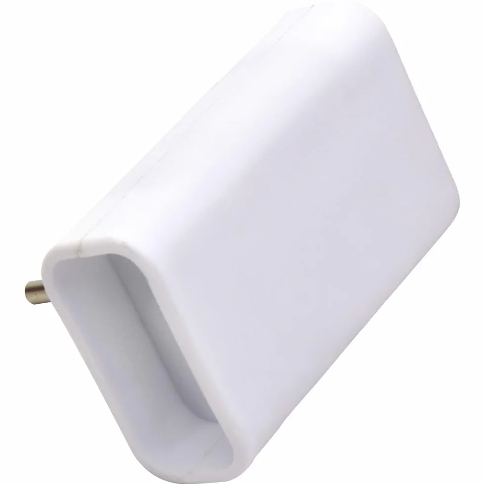 Biplite 6A Biały Boczny - GEFOLEC - Kompaktowe podwójne gniazdko elektryczne - 2 wyjścia - 230V
