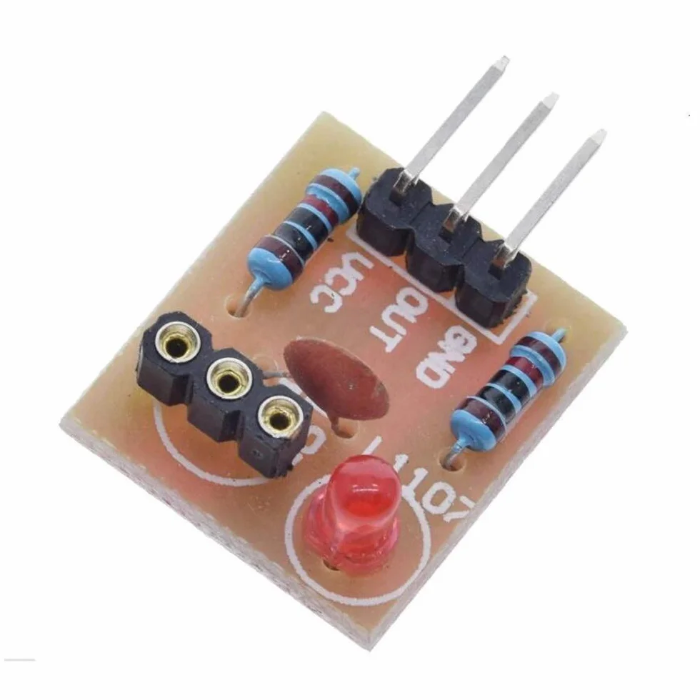 Moduł czujnika laserowego 4 szt. niemodulator tuba odbiornik laserowy do Arduino z 4 szt. KY-008 650nm moduł nadajnika laserowego, kabel Dupont