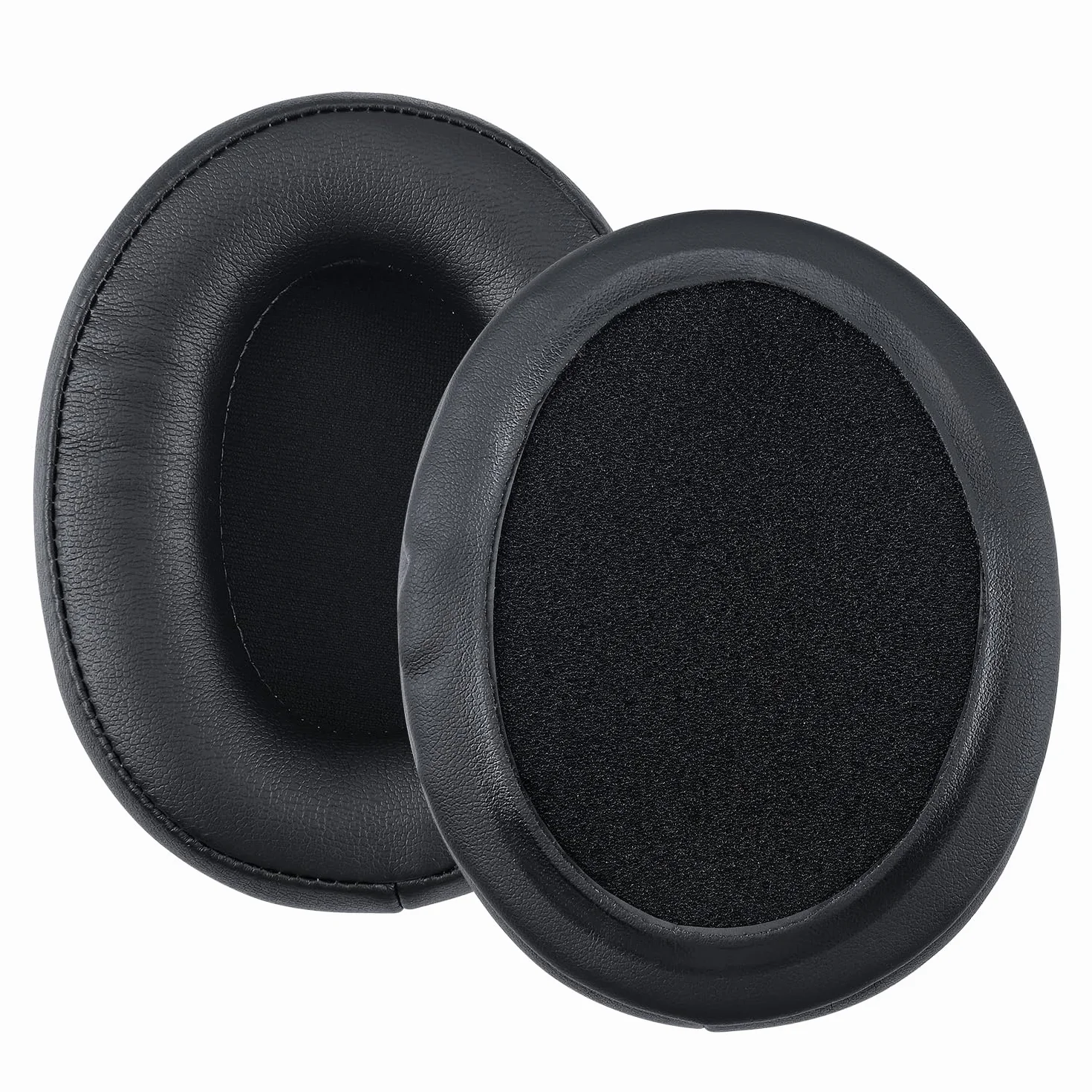 Zapasowe Nausznik do HyperX Cloud Stinger/Cloud Flight/CloudX/Cloud II/Cloud III/Cloud Alpha/Cloud Core/Mix Słuchawek od MMOBIEL - Memory Foam i Protein PU Wymienna Poduszka Uszu – Czarny
