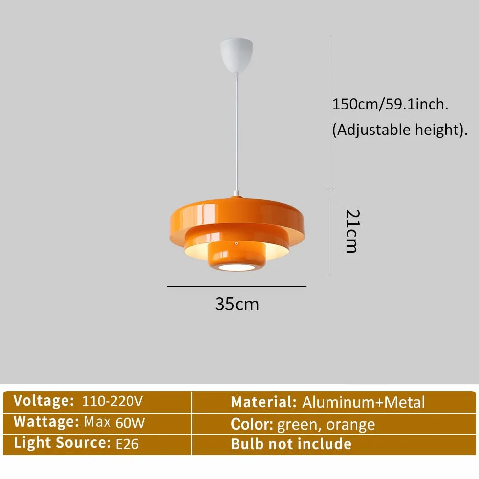 chandelier, Przemysłowe pomarańczowe metalowe wyposażenie oświetleniowe Lampa wiejska wielowarstwowa lampa regulowana żyrandol do kuchni restauracyjnej jadalnia kawiarnia zlew E26 (b) chandelier