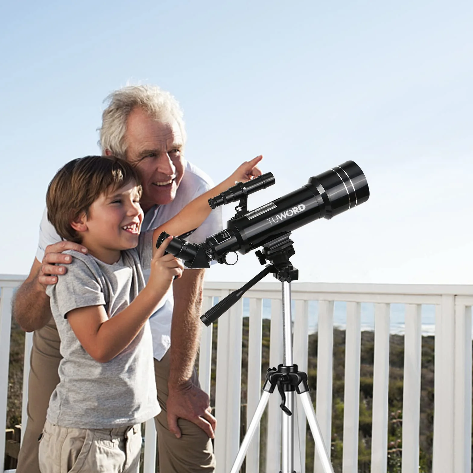 Teleskop astronomiczny z akromatycznymi okularami K25mm i K6mm