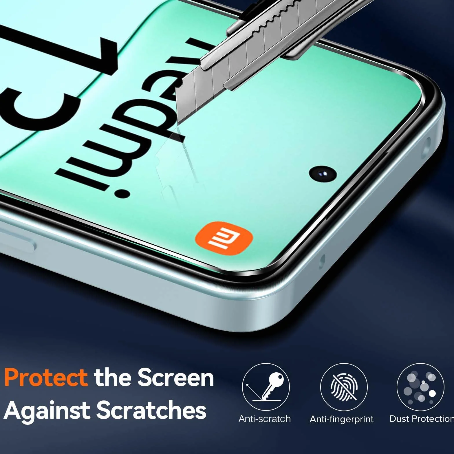 ivoler Etui antyjasnożółte do Xiaomi Redmi 13 4G/ Poco M6 4G z 2 sztukami szkła hartowanego [ochrona wojskowa] Odporne na wstrząsy przezroczyste, odporne na wstrząsy etui ochronne ochrona przed