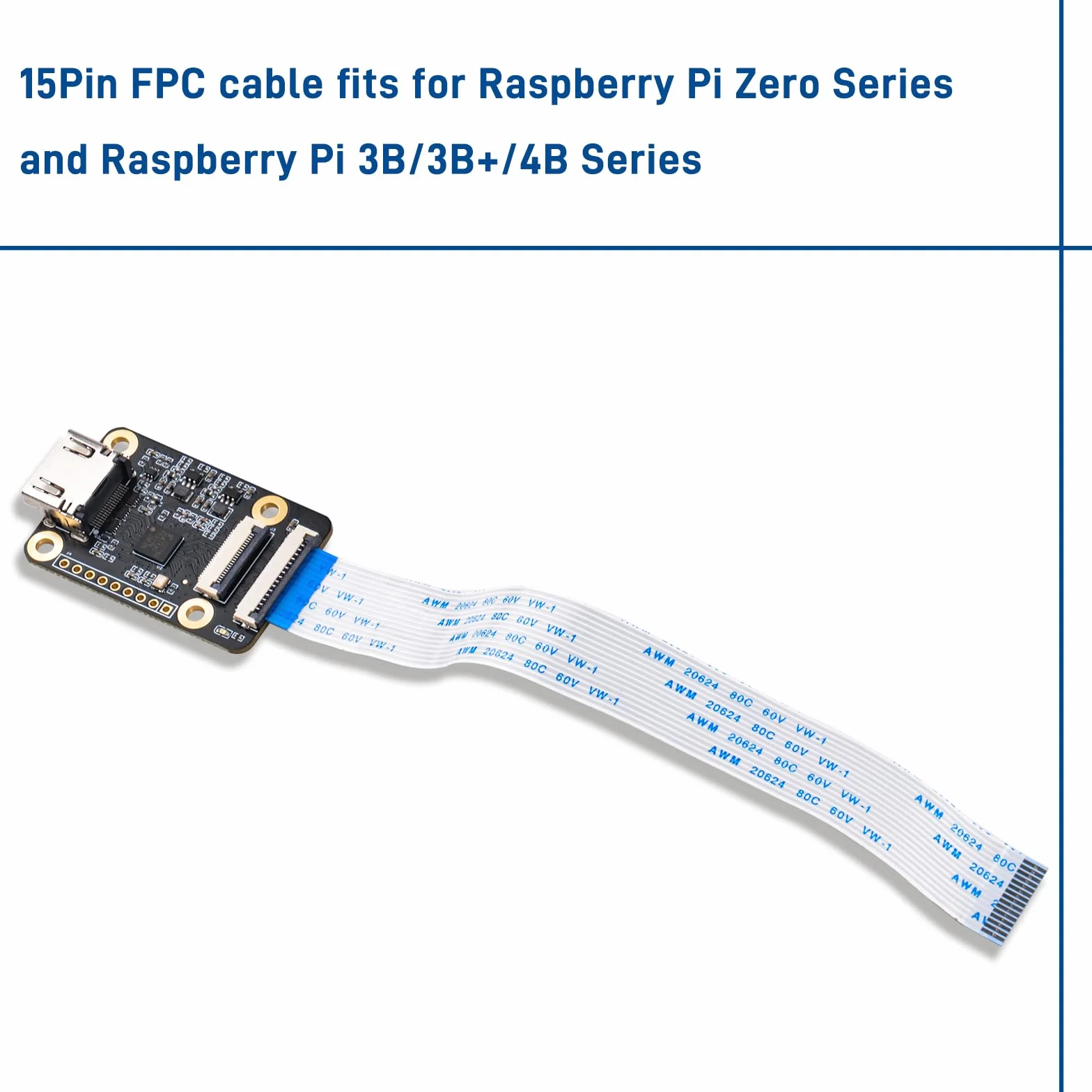 GeeekPi HDMI do CSI2 Płytka przyłączeniowa dla Raspberry Pi 4B, 3B+, 3B, 3A+, Pi Zero, Pi Zero W, Pi Zero 2 W