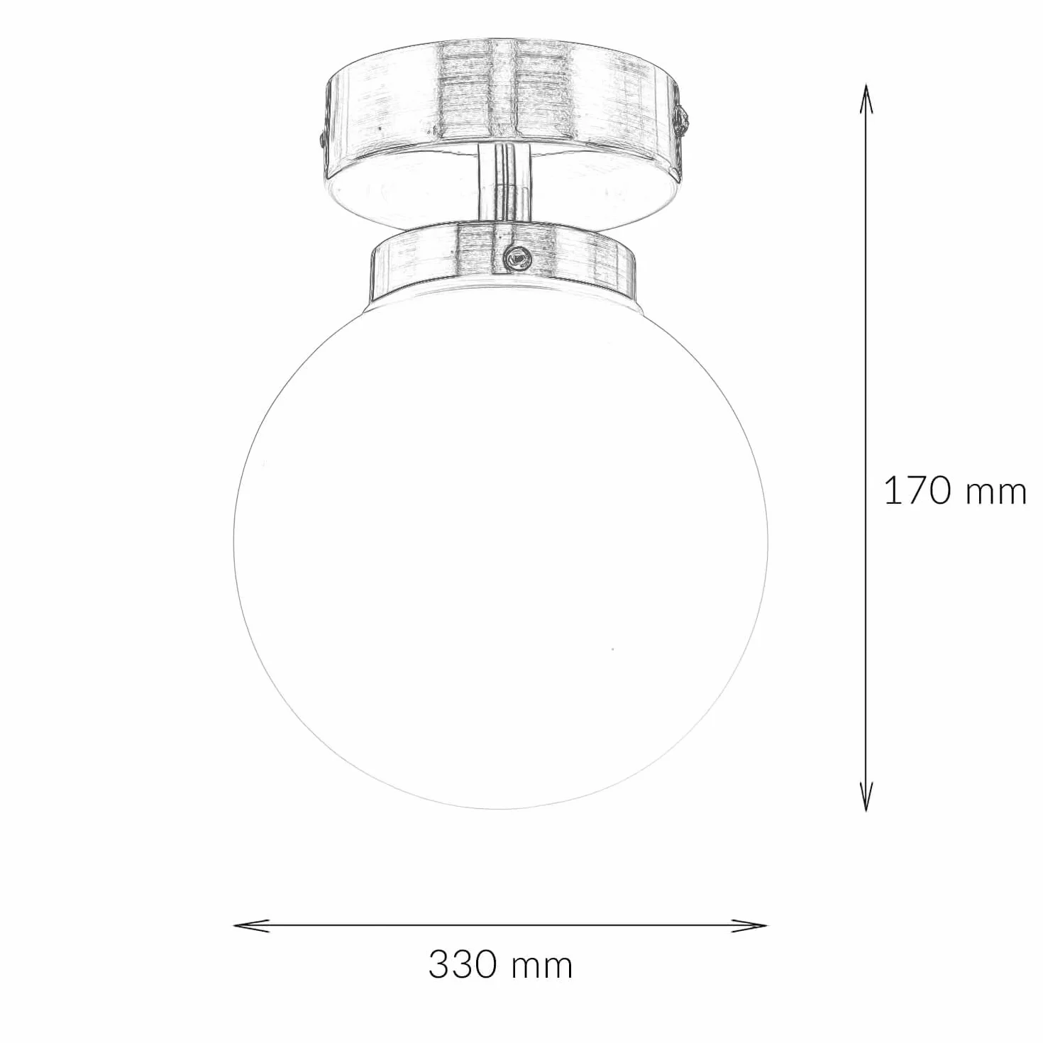 Lampa sufitowa łazienkowa kula metalowa szkło w chromie 1x G9 wymienna łazienka korytarz wewnętrzna lampa sufitowa ponadczasowe oświetlenie kompaktowe