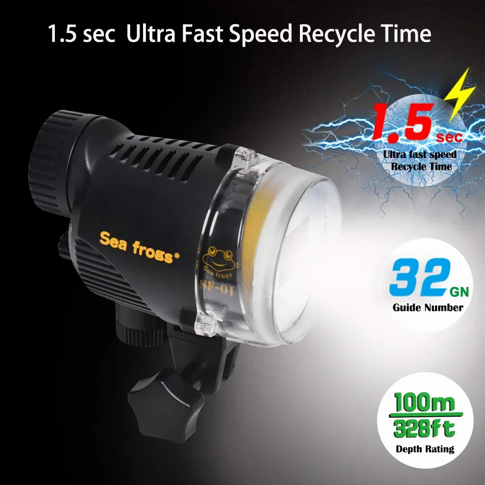 Sea frogs SF-01 wodoszczelny Flash Strobe 32GN do Sony Canon Fujifilm Nikon kamera podwodna Housings Diving Case