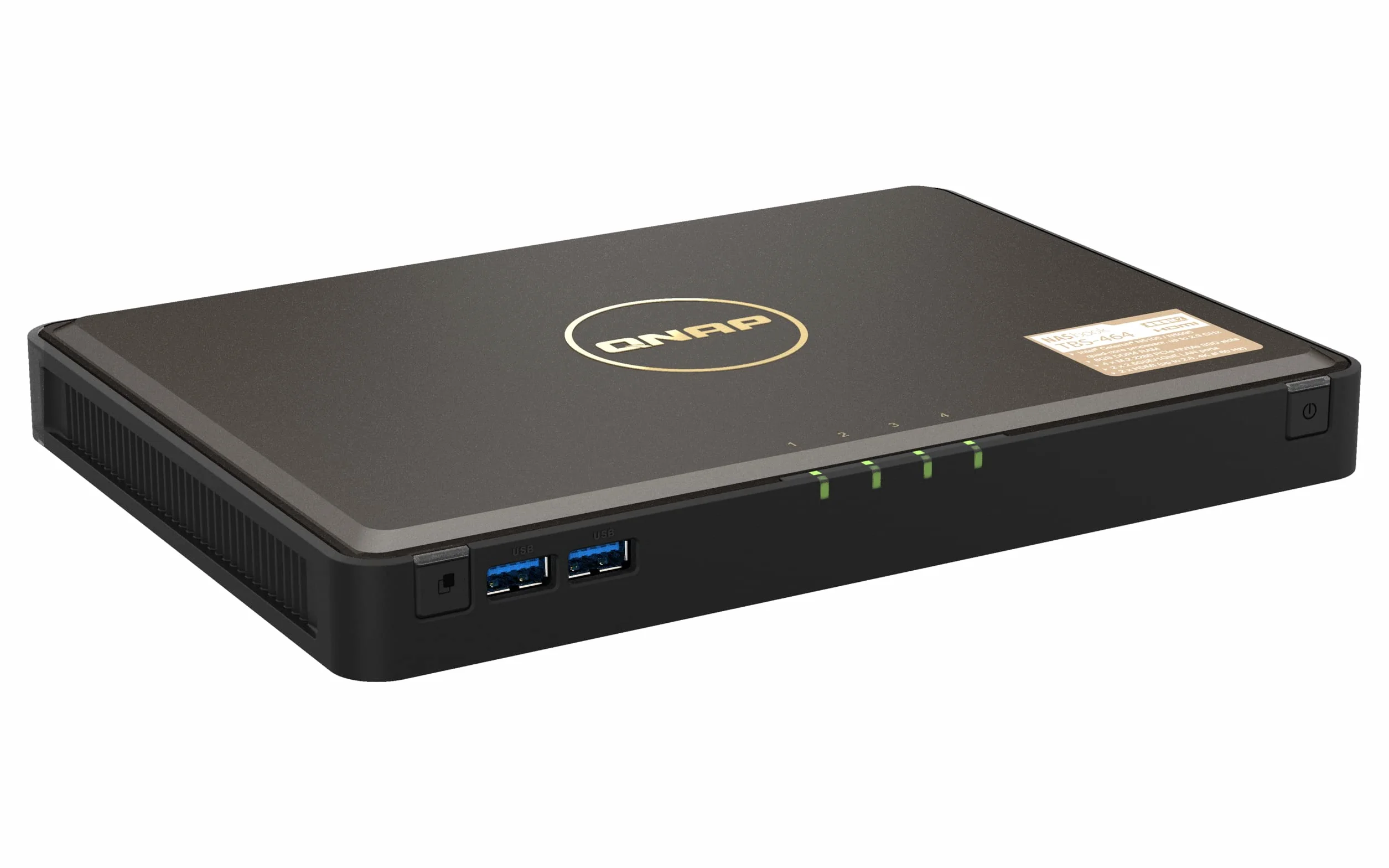 QNAP TBS-464-8G Przenośny All-Flash NASbook odpowiedni dla pracowników mobilnych i twórców treści mobilnych