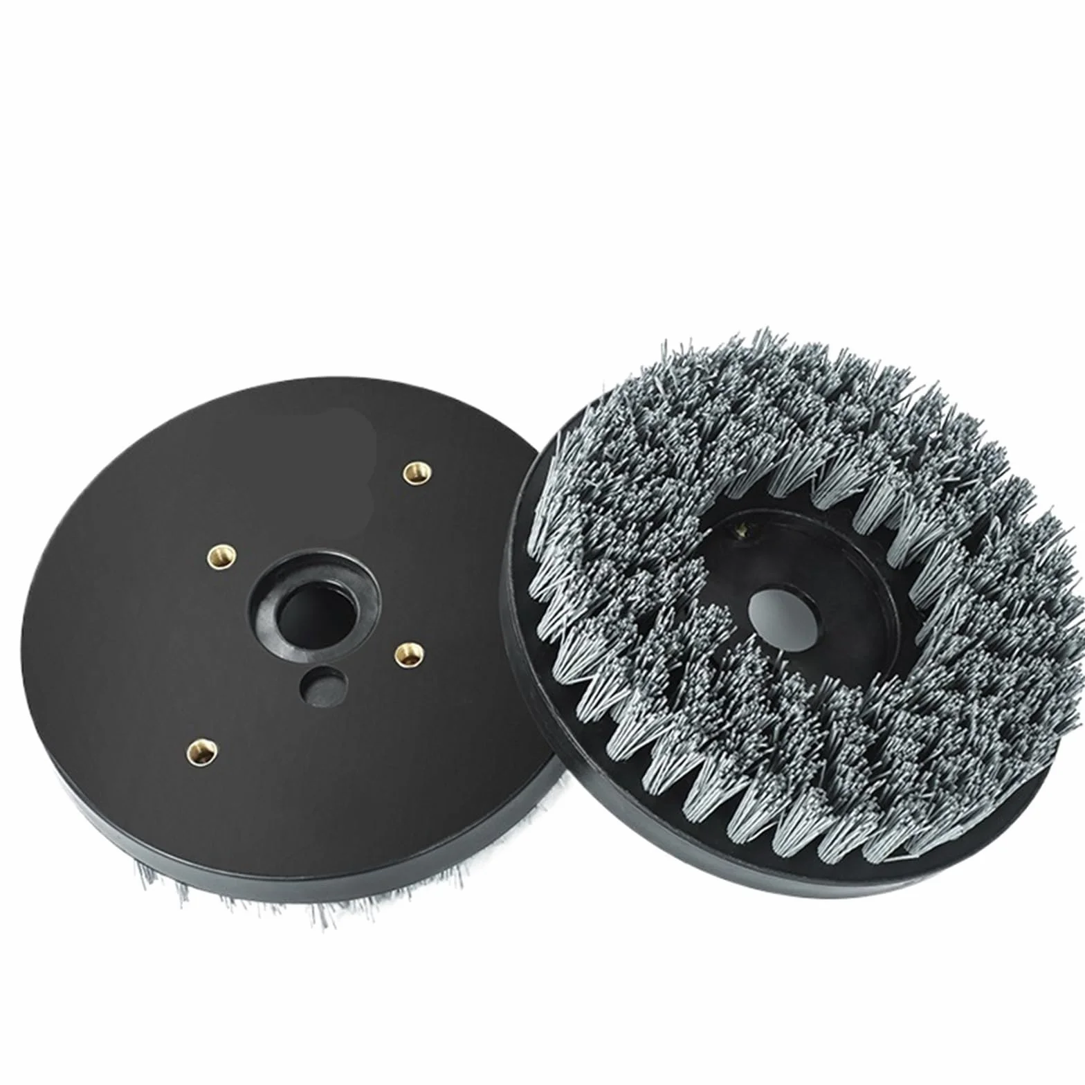 Nasadki szczotkowe do wiertarek, Kółko do szczotki kubkowej 8 cali 200 mm Nylon 4 otwory M8 Multi Grit Kamień Granit Marmur Czysty połysk(16-1PCS-M8)