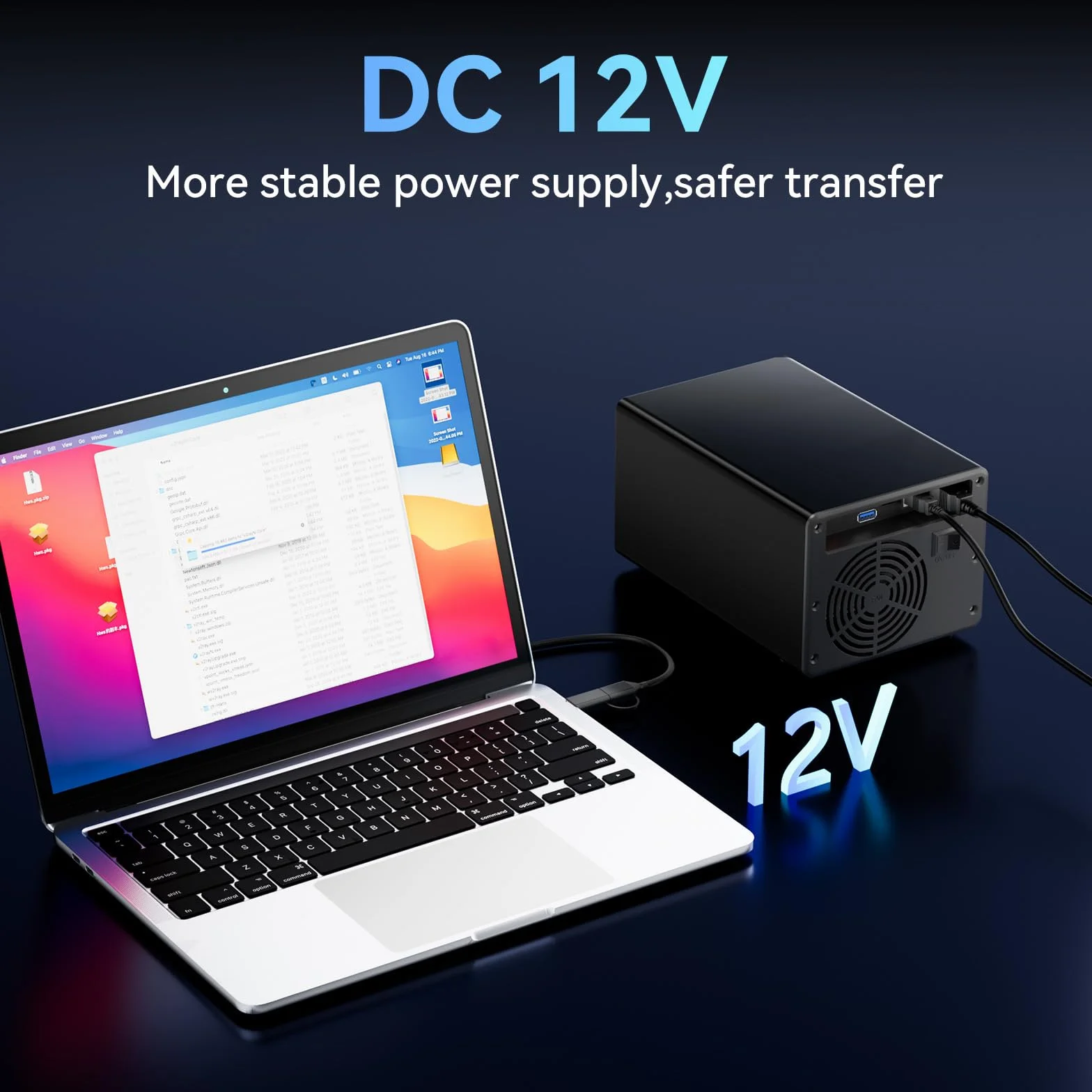Aluminiowa obudowa 3 Bay HDD z wentylatorem 2,5/3,5 SATA HDD/SSD USB A/C 3.0 Hot Swappable Daisy Chain