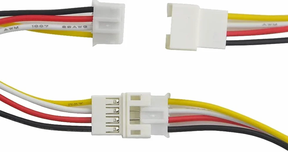 RUNCCI-YUN 50 sztuk 2,0 mm JST PH 4-pinowe złącze wtykowe męskie i żeńskie z kablem 15 cm