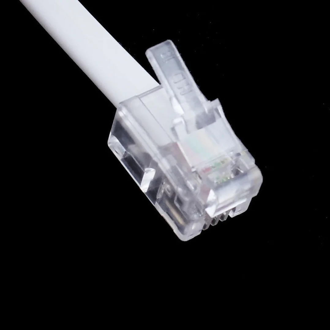 Sourcingmap Kabel telefoniczny 4P4C spiralny 2m biały