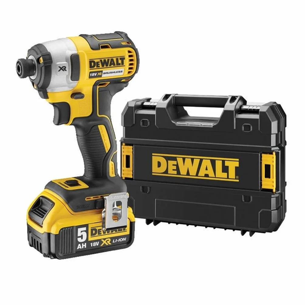 DEWALT, Zakrętarka udarowa bezszczotkowa 18V xr + 2x akumulatory 5.0 Ah, DCF887P2