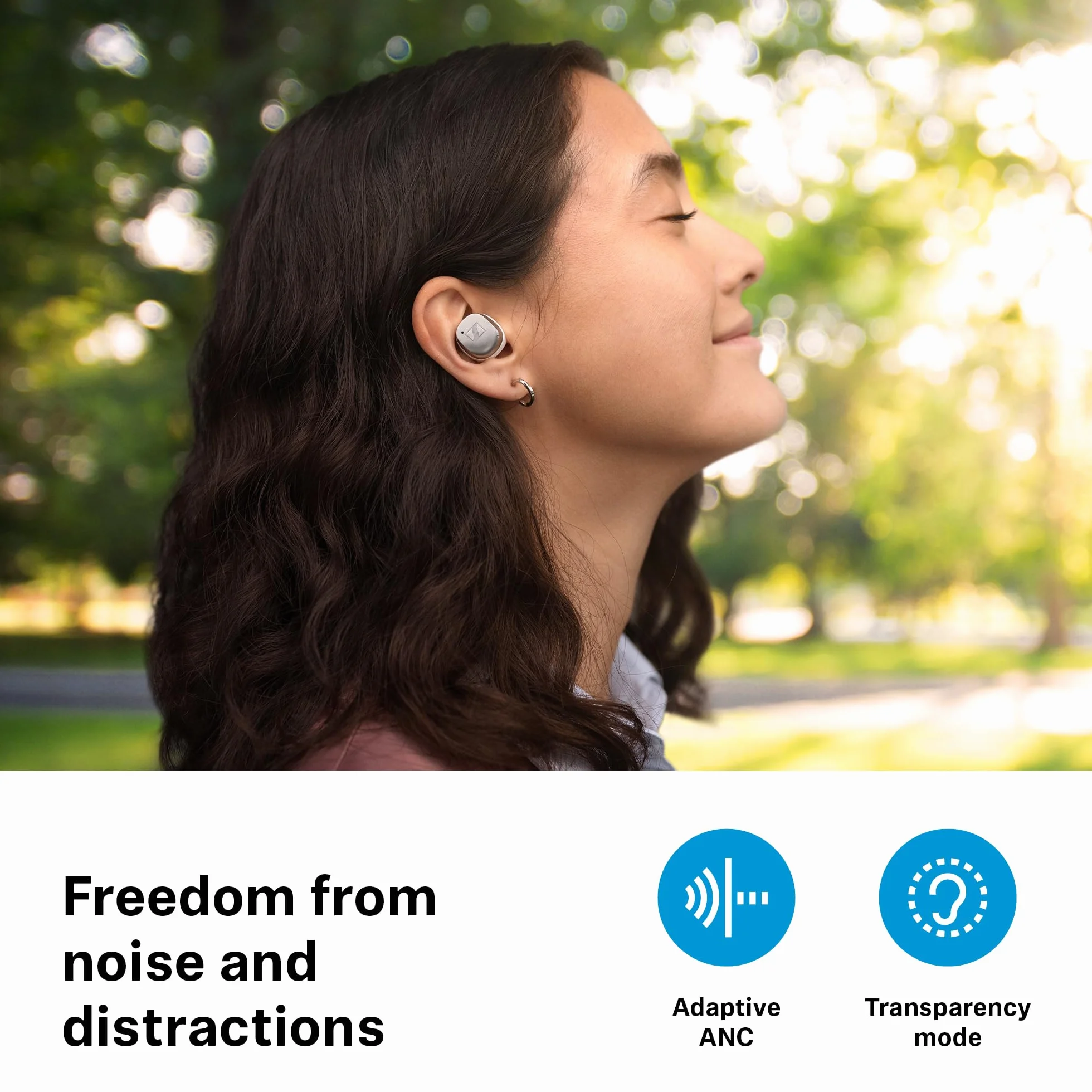 Sennheiser MOMENTUM True Wireless 4 Słuchawki Bluetooth 5.4 ANC 30h Czarny Grafitowy