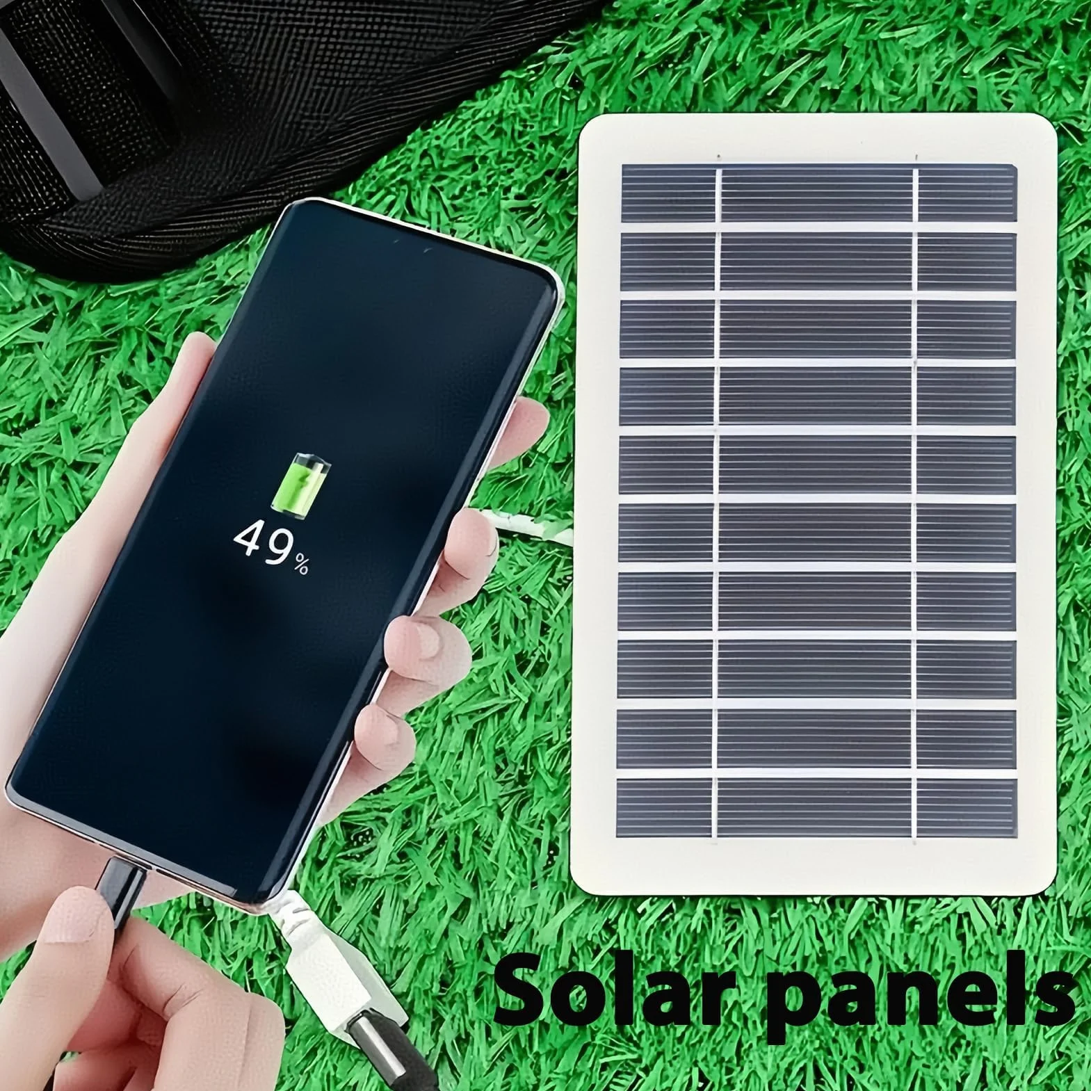 Przenośny panel słoneczny 2W 5V USB wodoodporny ramka z płyty epoksydowej