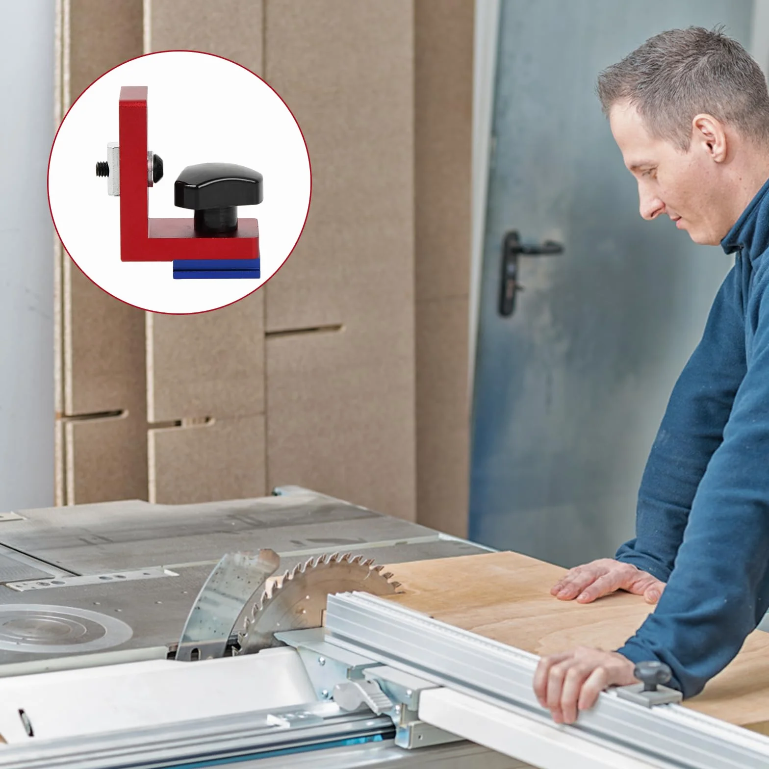 Ogranicznik ukośny, lokalizator rynny typu 30, lokalizator rynny T-Tracks, uchwyt przesuwny T-Track, złącze podkładowe ze stopu aluminium, narzędzie DIY, szyna prowadząca do obróbki drewna