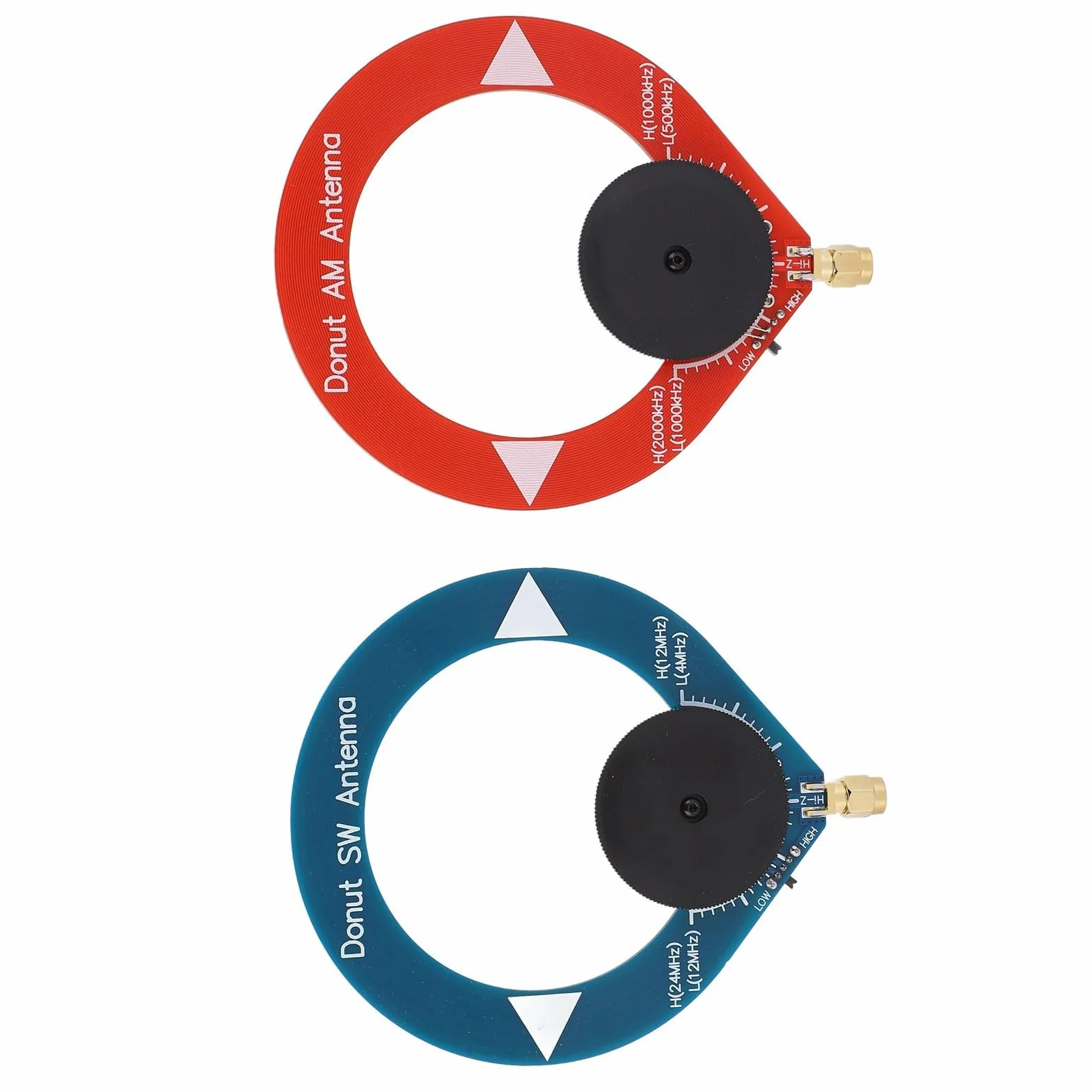 2 szt. Zestaw Nadawczo-odbiorczy o średniej Fali o Krótkiej Fali AM MW SW Mini Rings Transceiver Przenośna Mini Antena Pętlowa