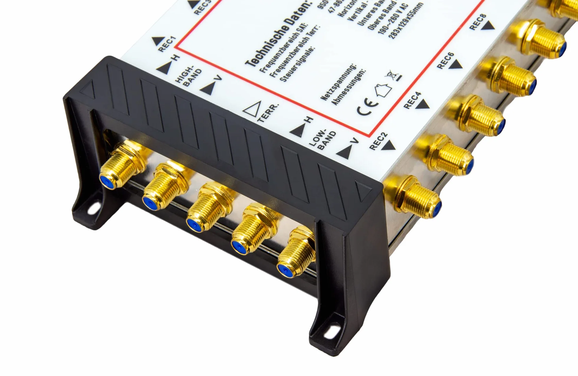 PremiumX PXMS Multiswitch 5/16 Dystrybutor sygnałów satelitarnych 16 użytkowników HDTV 4K 8K