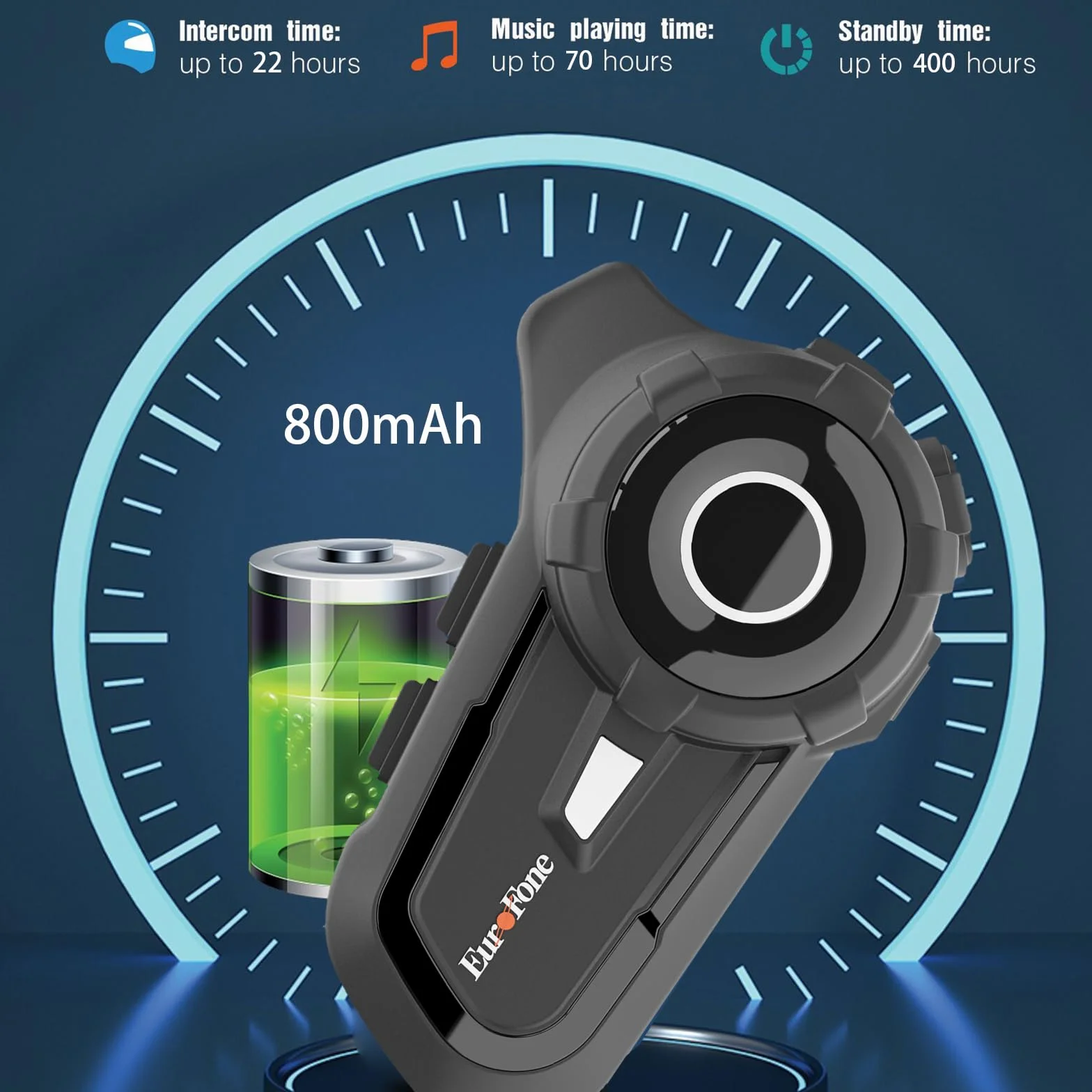 Kask motocyklowy S2 Intercom Bluetooth 5.1, wodoodporny, z ekranem przeciwsłonecznym, 2 sztuki