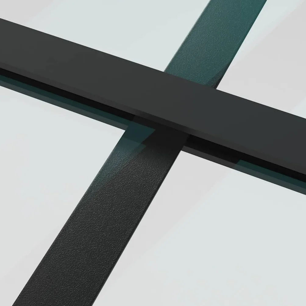 Aluminiowe drzwi przesuwne ze szkłem bezpiecznym 5 mm, szkło ESG 76 x 205 cm, czarne, malowana proszkowo rama, oszczędność miejsca rozwiązanie do domu