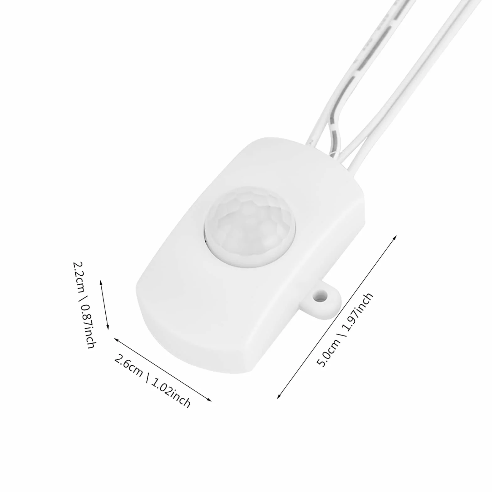 Czujnika Ruchu USB Kabel USB z Czujnikiem Ruchu 2A Dc 5-24V Pir Czujnik Ruchu na podczerwień Detektor Automatyczny Taśma Led Interfejs USB Biały (Biały)