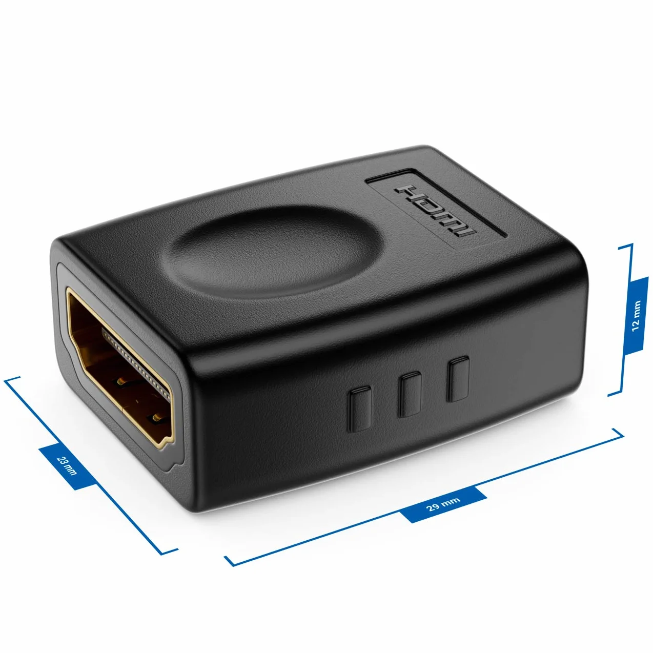 deleyCON Złączka HDMI Gniazdo na Gniazdo Przedłużacz FullHD 4K HDR ARC