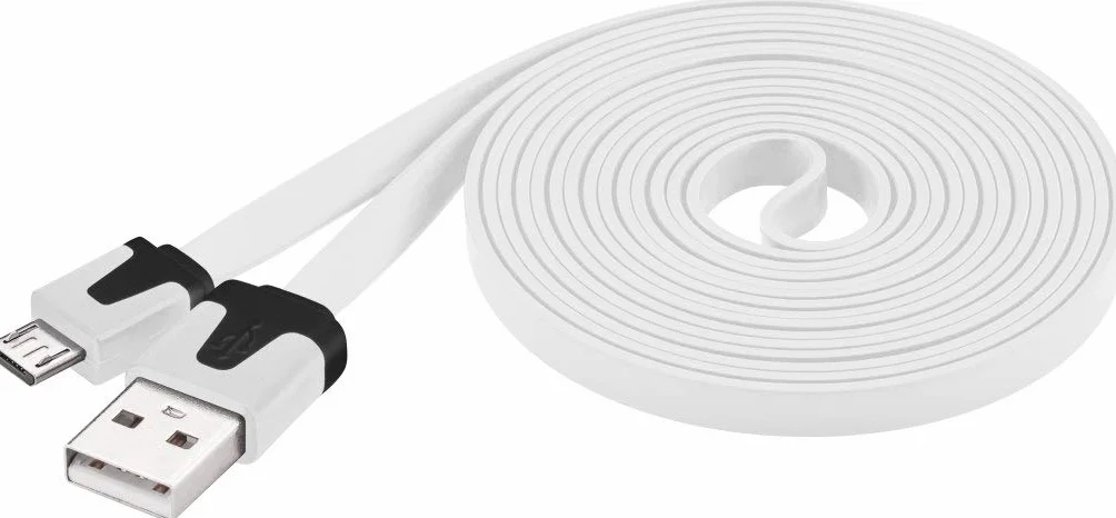 Premiumcord ku2m2fp1 Kabel Microusb, Biały, 2 m