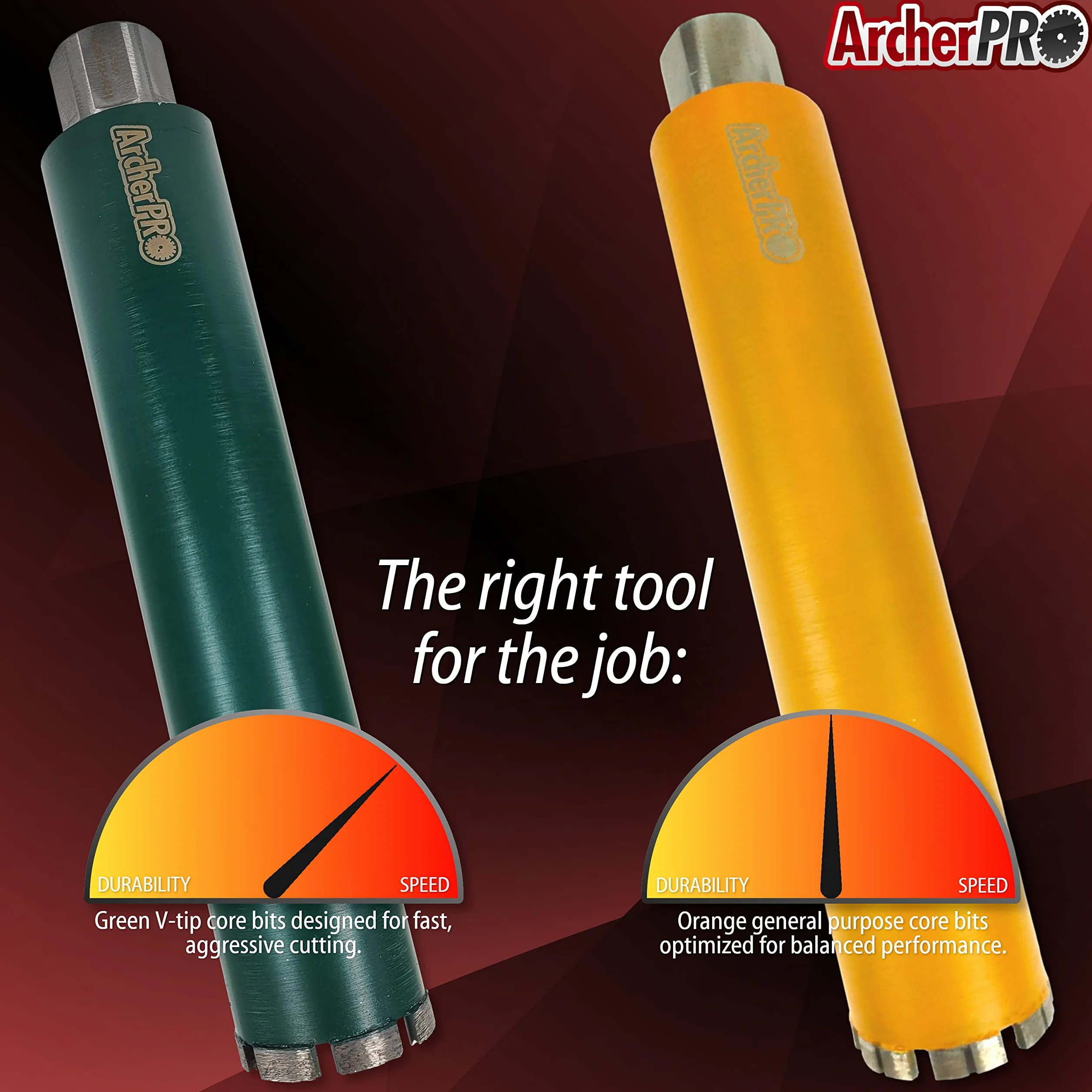 Archer PRO 2-1/4" diamentowe wiertła rdzeniowe turbo rdzeniowe do wiercenia betonu