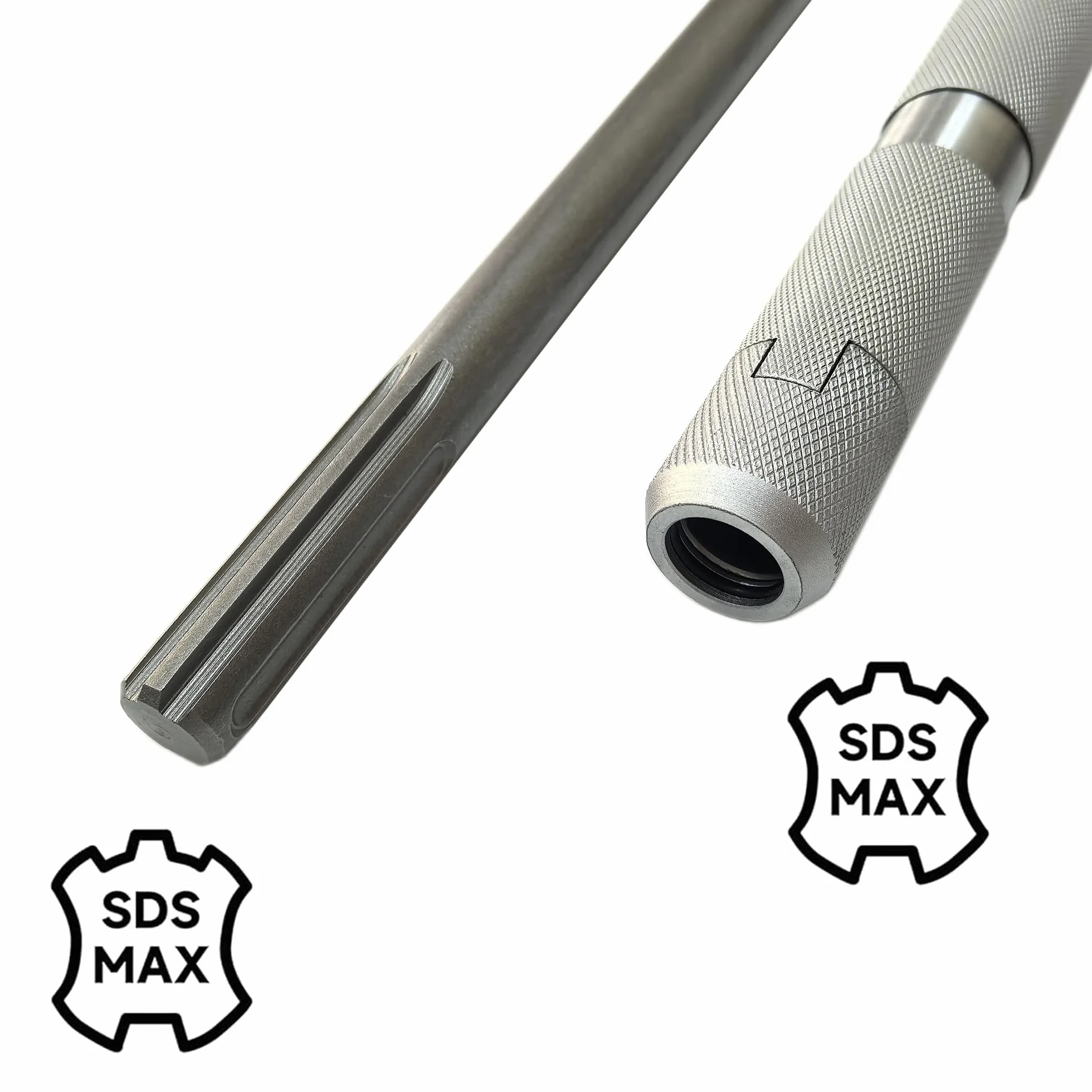Szybki montaż SDS max na SDS max adapter wału przedłużającego SDS max, adapter żeński do żeńskiego z drążkiem przedłużającym 12 cali, stal stopowa 40Cr, do wiercenia w betonie, wyburzeń i trudno